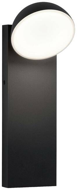LED vanjska zidna svjetiljka Puka otporna na morsku vodu IP44 okrugla 110x125mm 3000K 8.5W 460lm 230V antracit aluminij Paulmann Wand Puka 94738 vanjsko zidno svjetlo LED 8.5 W antracitna boja