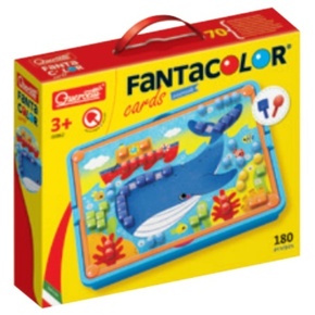 Quercetti: Fanta Color Cards Životinjski kreativni set igračaka sa čavlićima