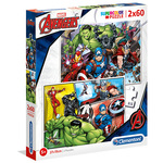 Marvel Osvetnici Supercolor 2u1 puzzle 2x60kom - Clementoni