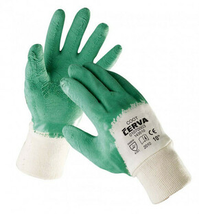 COOT rukavice natopiti. u zelenom lateksu - 10
