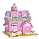 3D dječje puzzle - Pink house