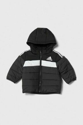 ADIDAS SPORTSWEAR Sportska jakna 'Padded' antracit siva / crna / bijela