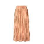 SAINT TROPEZ Suknja 'Tessa' tamno narančasta / bijela