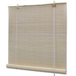 vidaXL Rolo zavjesa od bambusa prirodna boja 120 x 220 cm