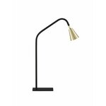 NOVA LUCE 9010222 | Geko-NL Nova Luce stolna svjetiljka 52cm s prekidačem elementi koji se mogu okretati 1x GU10 crno mat, zlatno