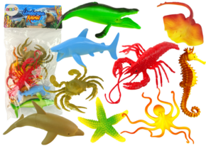 Set of Ocean Sea Animal Figures 9 pcs.