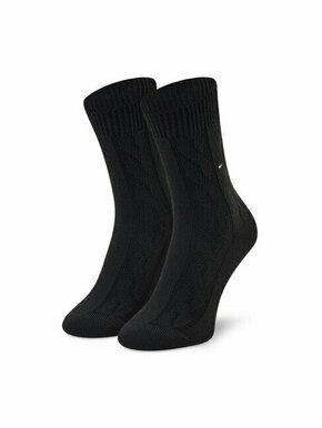 Ženske visoke čarape Tommy Hilfiger 701220259 Black 004