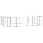 vidaXL Vanjski kavez za pse od pocinčanog čelika 33,88 m²