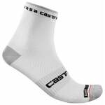 Castelli Rosso Corsa Pro 9 Sock White 2XL Biciklistički čarape