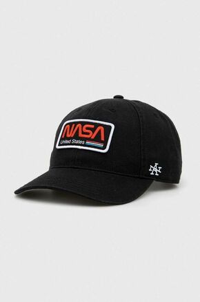 Pamučna kapa sa šiltom American Needle NASA boja: crna