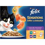 Felix Sensations Jellies Izabrani izbor od puretine, janjetine, skuše i haringe 12 x 85 g