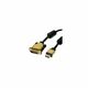 11.04.5891 - Roline GOLD DVI kabel, DVI-D 241 na HDMI M/M, Dual Link, UHD 4K, 2.0m - 11.04.5891 - - Cable for connecting an ultrabook, notebook/laptop or PC to a monitor, TV or projector - for screen transmissions in excellent quality with a...