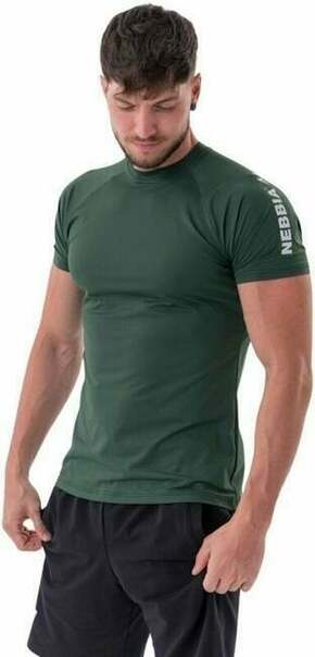 Nebbia Sporty Fit T-Shirt Essentials Dark Green 2XL Majica za fitnes