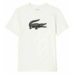 Muška majica Lacoste SPORT 3D Print Crocodile Breathable Jersey T-shirt - white