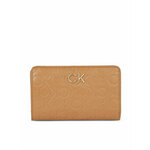 Ženski novčanik Calvin Klein Re-Lock Bifold Fr Wallet Emb K60K611318 Brown Sugar GA5