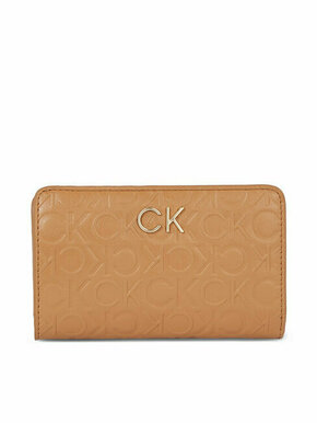 Ženski novčanik Calvin Klein Re-Lock Bifold Fr Wallet Emb K60K611318 Brown Sugar GA5