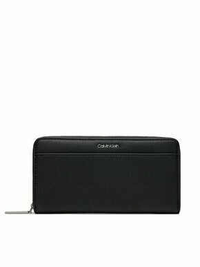 Veliki ženski novčanik Calvin Klein Ck Must Lg Z/A Wallet W/Slip K60K610949 Ck Black BEH