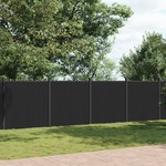 vidaXL Panel za ogradu sivi 1391 x 186 cm WPC