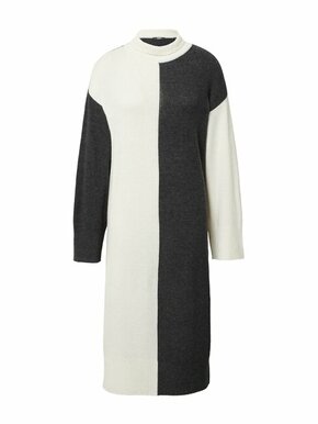 ESPRIT Pletena haljina crna / bijela