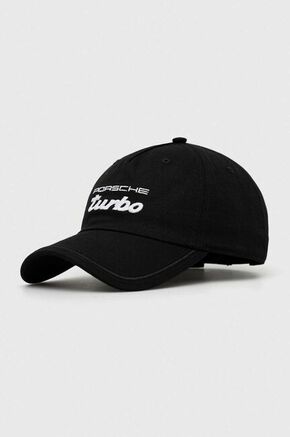 Pamučna kapa sa šiltom Puma boja: crna
