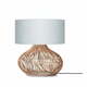 Svijetlo siva/u prirodnoj boji stolna lampa s tekstilnim sjenilom (visina 60 cm) Kalahari – Good&amp;Mojo