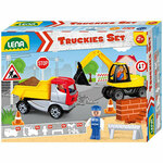 LENA: Set igračaka za obnovu cesta Truckies 3kom