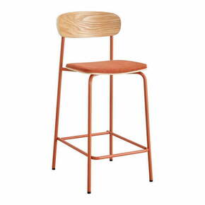 Crvene/u prirodnoj boji barske stolice u setu 2 kom (visine sjedala 66 cm) Adriana – Marckeric