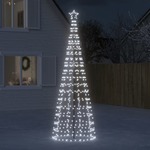 vidaXL Svjetlo za božićno drvce i šiljci 570 LED hladne bijele 300 cm