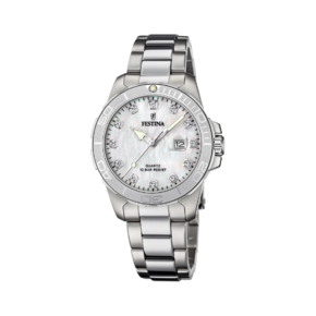 FESTINA SAT BOYFRIEND COLLECTION F20503/1 MOTHER-OF-PEARL DIAL WITH STEEL STRAP