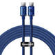 Baseus Crystal Shine kabel USB-C na USB-C, 100W, 2m (plavi)
