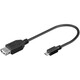 Kabel GOOBAY, USB A na Micro USB B (Ž) OTG, 0.2cm
