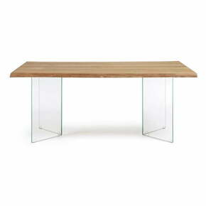 Blagovaonski stol s pločom stola u dekoru hrasta u prirodnoj boji 90x160 cm Lotty – Kave Home