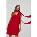 Haljina Victoria Beckham boja: crvena, mini, oversize - crvena. Haljina iz kolekcije Victoria Beckham. Široki kroj. Model izrađen od glatke tkanine.