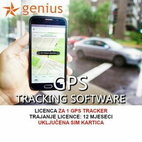 SOFTWARE ZA GPS PRAĆENJE VOZILA - LICENCA ZA 12 MJESECI GPS-007-12MJ