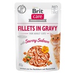Brit Care Cat Fillets in Gravy - Salmon 6 x 85 g