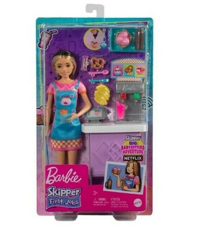 Barbie: First Jobs - Skippers prvo radno mjesto: Büfé stand igračka set s dodacima - Mattel