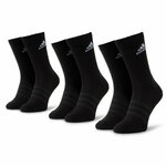 Set od 3 para unisex visokih čarapa adidas Cush Crw 3Pp DZ9357 Black/Black/White
