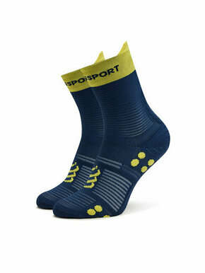 Visoke unisex čarape Compressport Pro Racing V4.0 Run High XU00046B Blues/Green Sheen