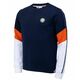 Muška sportski pulover Roland Garros Sweat Shirt Stripes - marine