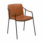 Svijetlosmeđa blagovaonska stolica od imitacije kože DAN-FORM Denmark Boto