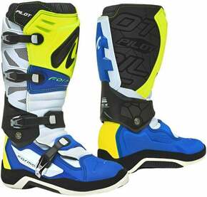 Forma Boots Pilot Yellow Fluo/White/Blue 43 Motociklističke čizme