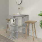 Barski stol sa stalkom boja sivog hrasta sonome 100x50x101 5 cm