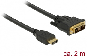Delock 85654 HDMI - DVI 24+1 kabel 2 m