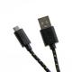 BIT FORCE presvučeni kabel USB A-MICRO USB M/M 1m crni