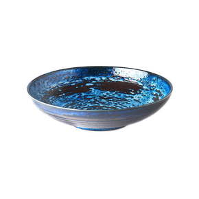 Plava keramička zdjela za serviranje MIJ Copper Swirl