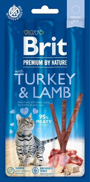 Brit Premium by Nature Cat Sticks - Turkey &amp; Lamb 15 g