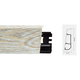 Lajsna za laminat ARBITON PVC Indo duljina 2,5m - visina 70mm - 138 pasadena oak