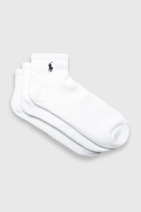 Polo Ralph Lauren - Sokne (3-Pack) - bijela. Sokne iz kolekcije Polo Ralph Lauren. Model izrađen od elastičnog