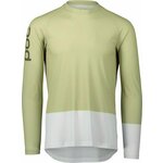 POC MTB Pure LS Jersey Dres Prehnite Green/Hydrogen White S