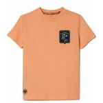 Majica za dječake Lacoste Sport Roland Garros Edition Badge T-shirt - light orange